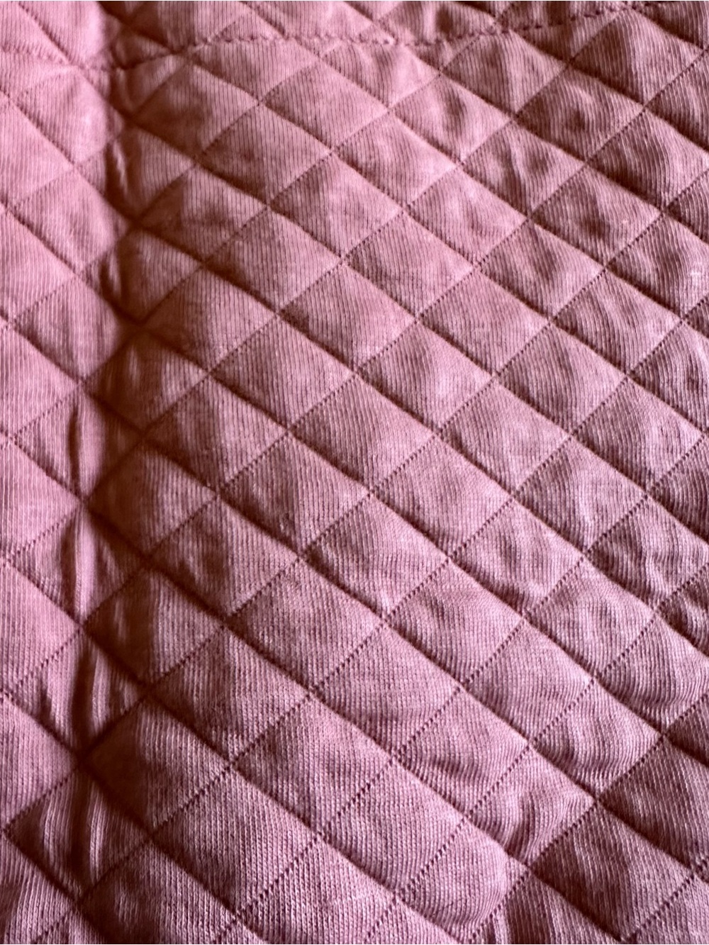 L.L. Bean Quilted Half-Zip Pullover Sweatshirt - Coral, M - Picture 7 of 7